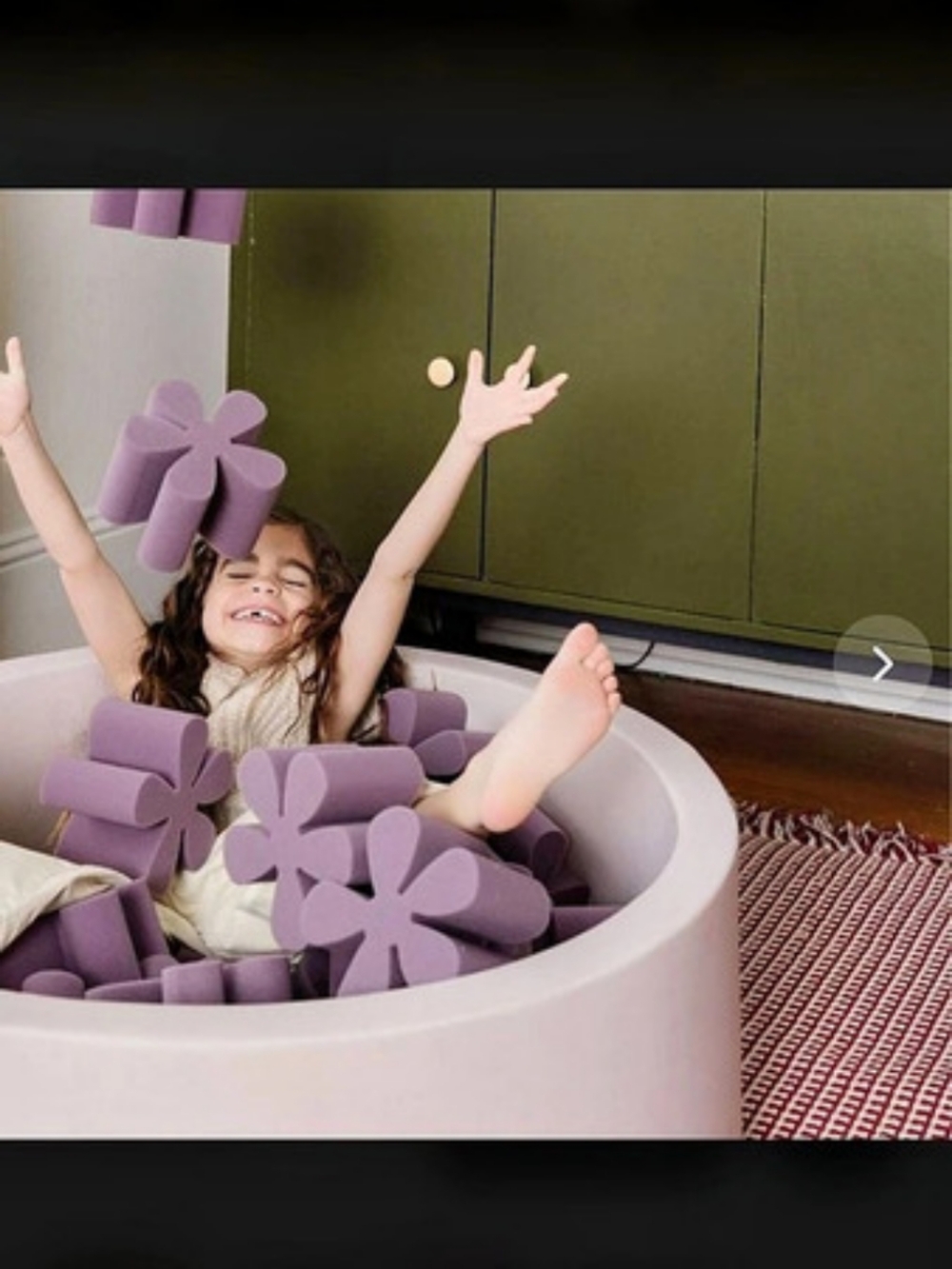 milo Daisy Foam Pit Foam Pit Toy in Purple & Pink NWT